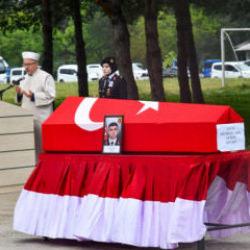 Hayatını kaybeden jandarma komutanı, askeri törenle uğurlandı