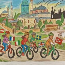 Avrupa Bisiklet Başkenti Konya resim yarışması sonuçlandı