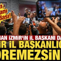 Yeni atanan İzmir'in il başkanı da şaşırdı! Makam odası yanı yatak odası!
