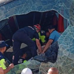 Son Dakika... Aksaray’da otobüs yoldan çıktı: Yaralılar var