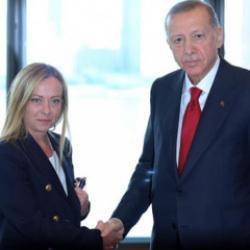 Cumhurbaşkanı Erdoğan, Meloni ile görüştü