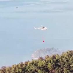 Milas'taki orman yangını 2'nci gününde!