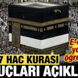 2027 hac kura sonuçları açıklandı: Sonuçlar nasıl öğrenilecek?