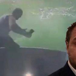 Haliç'te tur teknesinden düşen personelin ölüme gittiği anlar