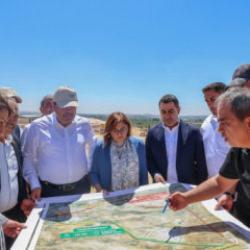 Başkan Fatma Şahin, Mavikent-Havalimanı Yolu çalışmalarını inceledi