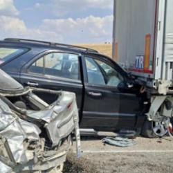 Anız yangını kazaya neden oldu: 13 araç birbirine girdi