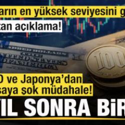  Son yılların en yüksek seviyesini gördü! ABD ve Japonya'dan piyasaya şok müdahale! 