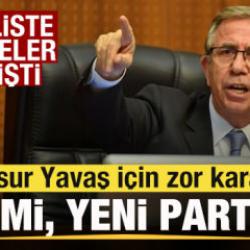 ABB Meclisi'nde dengeler değişti! Mansur Yavaş'ı zora sokan tablo! CHP mi, Yeni Parti mi?