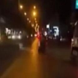 Mersin'de yaya geçidindeki feci kaza kask kamerasında