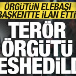 Örgütün elebaşı başkentte ilan etti! Terör örgütü SDG feshedildi!