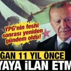 Suriye'de terör örgütü YPG/SDG kendini feshetti: Erdoğan 11 yıl önce böyle duyurmuştu!