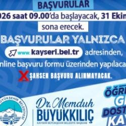 Kayseri Büyükşehir'den üniversiteli öğrencisi bulunan alilere 10 bin TL destek 