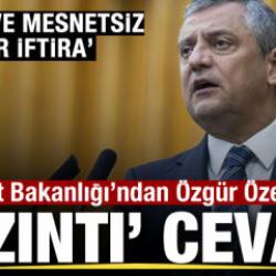 Adalet Bakanlığı'ndan Özgür Özel'e fon cevabı: Mesnetsiz bir iftira