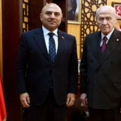 MHP Genel Başkanı Bahçeli, Azerbaycan Büyükelçisi Reşad Aslanov'u ağırladı