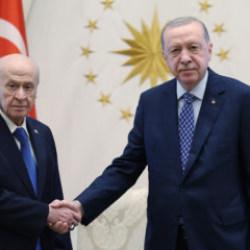 Cumhurbaşkanı Erdoğan ile MHP lideri Bahçeli arasında kritik görüşme: İlk kareler geldi