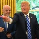 Donald Trump Gianni Infantino'ya sahip &ccedil;ıktı!