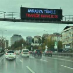 Son dakika haberi: Avrasya Tüneli trafiğe kapatıldı!