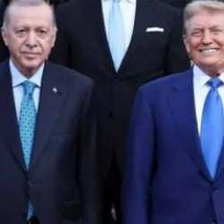 Lahey'deki zirveye damga vuran anlar! Erdoğan ve Trump'ın tokalaştı