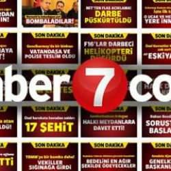 15 Temmuz direnişinde dakika dakika Haber7... FETÖ ihanetini böyle deşifre ettik