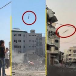 İsrail Gazze'de onlarca binayı yerle bir etti! Gökten bir tonluk bombalar yağdı