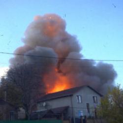 Rusya'nın Ukrayna'ya İHA'larla saldırdığı an kamerada