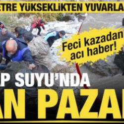 Hakkari’de araç Zap Suyu'na yuvarlandı: 2 kişi hayatını kaybetti