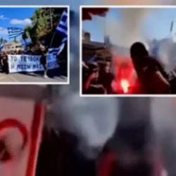 Rumlardan sınırda bayrak yakma provokasyonu! KKTC'den sert tepki