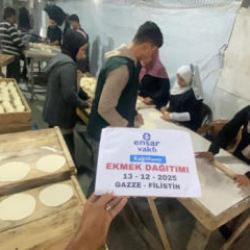 Ensar Vakfı Kağıthane Şubesi Gazze'de insani yardıma devam ediyor