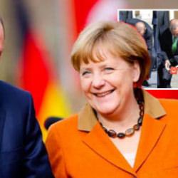 Erdoğan, Merkel'le bayrak anısını anlattı: Şaşkın şaşkın bana bakıp gülmeye başladı