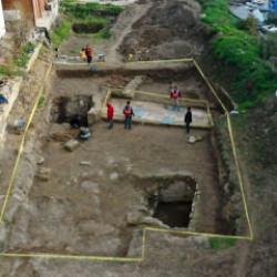 Hatay'da temel kazısında Ge&ccedil; Antik &Ccedil;ağ'a ait mozaik bulundu