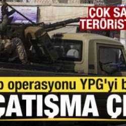 Halep operasyonu YPG'yi b&ouml;ld&uuml;! İ&ccedil; &ccedil;atışma &ccedil;ıktı! &Ccedil;ok sayıda ter&ouml;rist &ouml;ld&uuml;