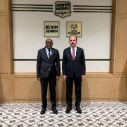 Cibuti Cumhuriyeti Ankara B&uuml;y&uuml;kel&ccedil;isi Abdillahi, Başkan Altay'ı ziyaret etti