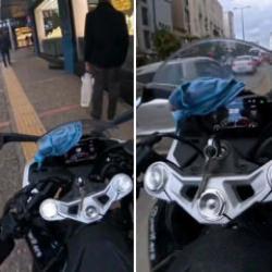 Sosyal medya sevgisi pahalıya patladı: Motosikletli magandanın ehliyetine el konuldu