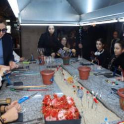 Başkan Şahin&rsquo;den yarıyıl tatili at&ouml;lyelerine ziyaret