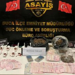 İzmir'de uyuşturucu operasyonu: 8 g&ouml;zaltı
