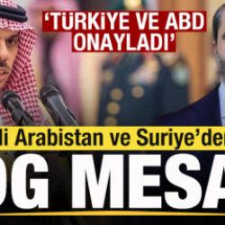 Suudi Arabistan ve Suriye'den son dakika SDG a&ccedil;ıklaması: T&uuml;rkiye ve ABD onayladı