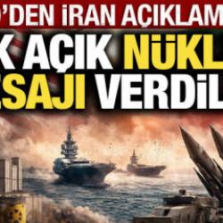 ABD'den son dakika İran a&ccedil;ıklaması: N&uuml;kleer silah...