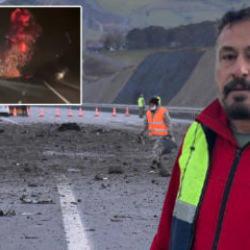 F-16 kazasına şahit olan tır şof&ouml;r&uuml; o anları anlattı: B&uuml;t&uuml;n par&ccedil;alar &ouml;n&uuml;me d&uuml;şt&uuml;!