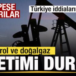 Peş peşe saldırılar! Petrol ve doğalgaz &uuml;retimi durdu! T&uuml;rkiye iddialarına cevap
