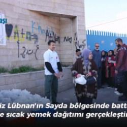 L&uuml;bnan'da okullara sığınan 500 aileye Sadakataşı desteği