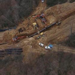 D&uuml;zce'de doğal gaz &ccedil;alışması sırasında heyelan: 1 &ouml;l&uuml;, 1 yaralı