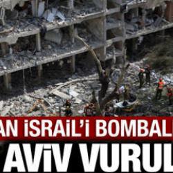 Son dakika haberi: İran İsrail'i &ccedil;ok sert vuruyor: Tel Aviv'de sirenler &ccedil;alıyor!