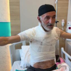 Erzurum'da arızayı tamir etmek isterken hastanelik oldu