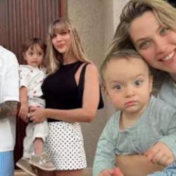 İdo Tatlıses'in eşi ve oğlu merdivenden d&uuml;şt&uuml;!