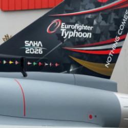 T&uuml;rk bayrağıyla Eurofighter Typhoon ilk kez SAHA 2026&rsquo;da