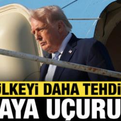 Trump bir &uuml;lkeyi daha tehdit etti: Sizi havaya u&ccedil;ururuz!