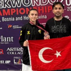 Konya B&uuml;y&uuml;kşehir Belediyesporlu Emine Rana Adıg&uuml;zel Avrupa &uuml;&ccedil;&uuml;nc&uuml;s&uuml; oldu