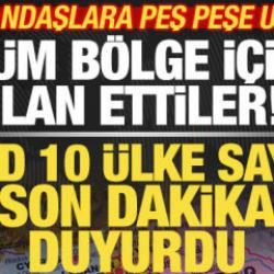 ABD son dakika duyurdu! 10 &uuml;lke sayıp resmen ilan ettiler! Vatandaşlara peş peşe uyarı