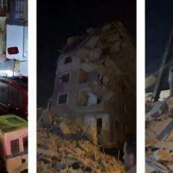 Son dakika haberi! K&uuml;&ccedil;&uuml;k&ccedil;ekmece'de yıkımı yapılan binada &ccedil;&ouml;kme:  2 kişi yaralandı