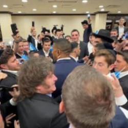 Devlet Başkanı Milei, New York'ta "Yaşasın İsrail" sloganlarıyla dans etti